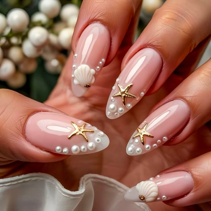 Shell-Inspired Nail Art Extensions Bowlift