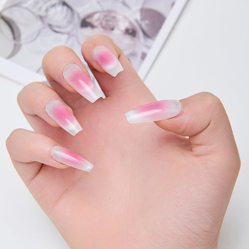 Artificial nails with soft ombre effect Bowlift