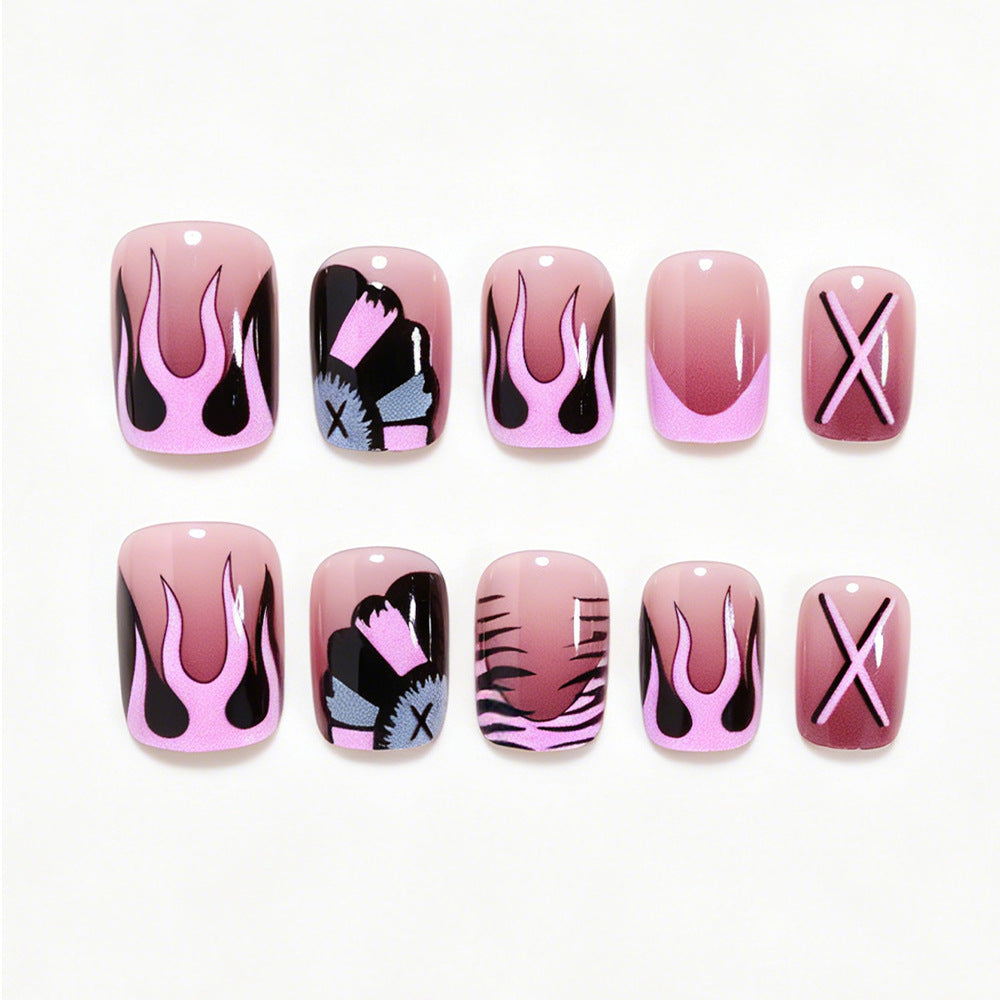 Artistic Long Nail Design Tips with Unique Patterns Bowlift