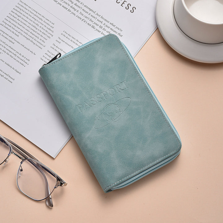 Stylish Zippered Passport Holder Bowlift