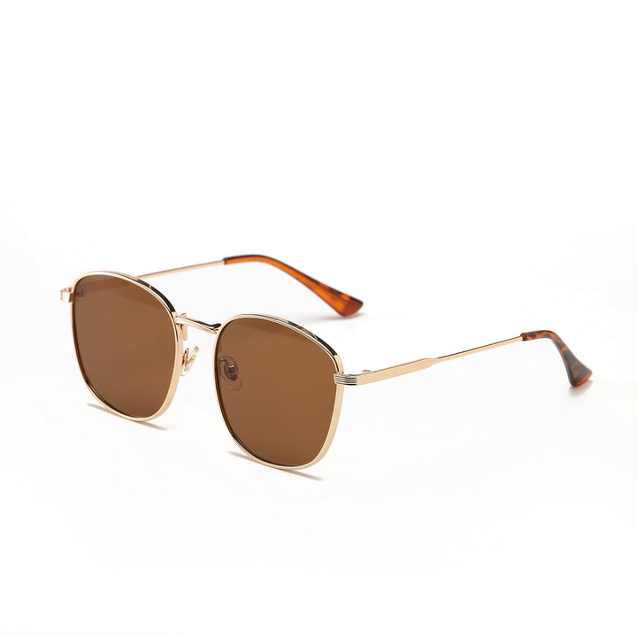 Women's fashionable hexagon sunglasses with luxurious metal frame Bowlift