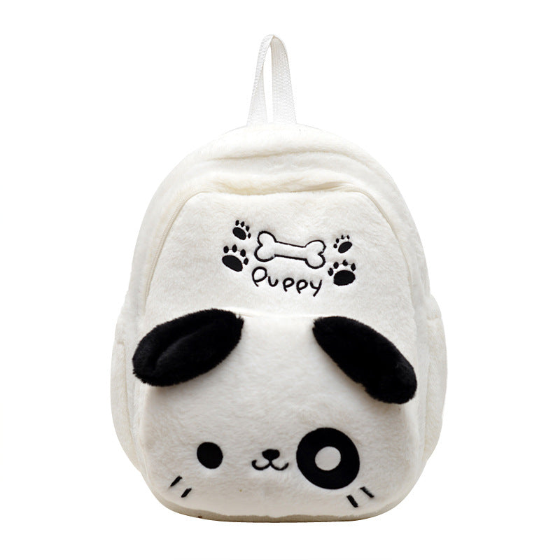Plush backpack with dog design Bowlift