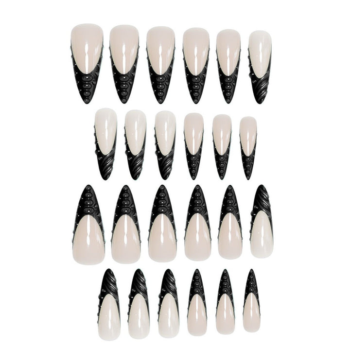 Glamorous Stiletto Nail Extensions Bowlift