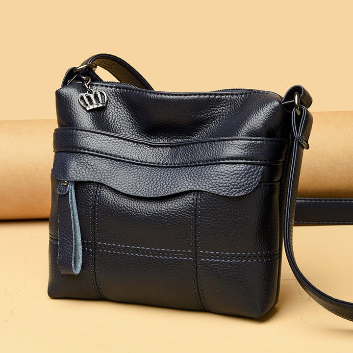 Functional Leather Crossbody Bag Bowlift
