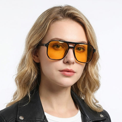 Women Rectangular Sunglasses with UV Protection and Polarized Lenses Bowlift