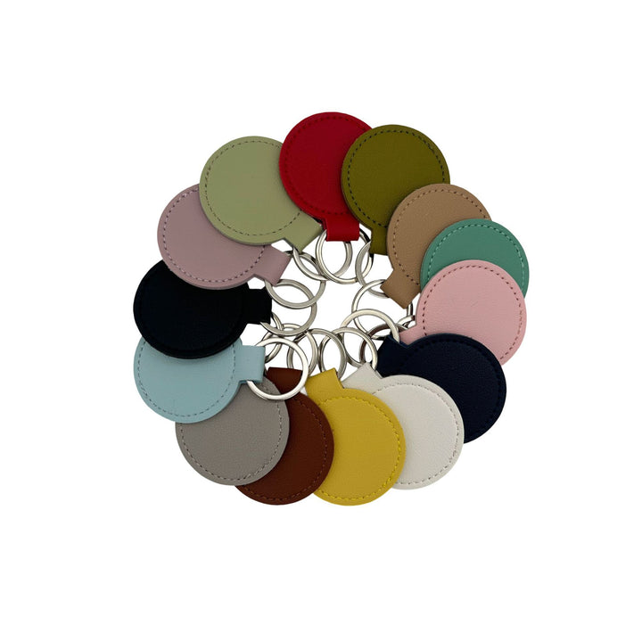 Round Leather Keyring Bowlift