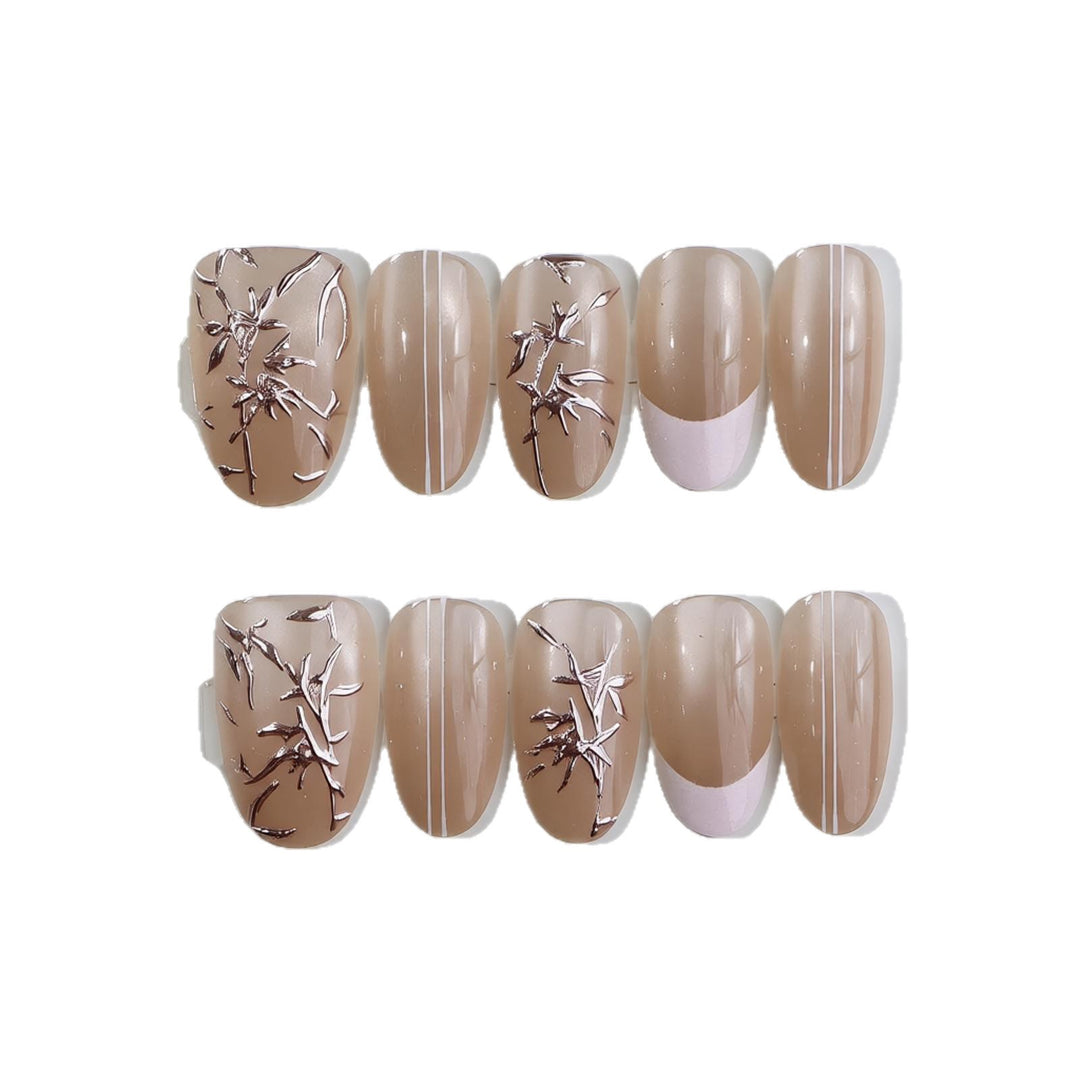 Elegant Nail Art Set with Artistic Designs Bowlift