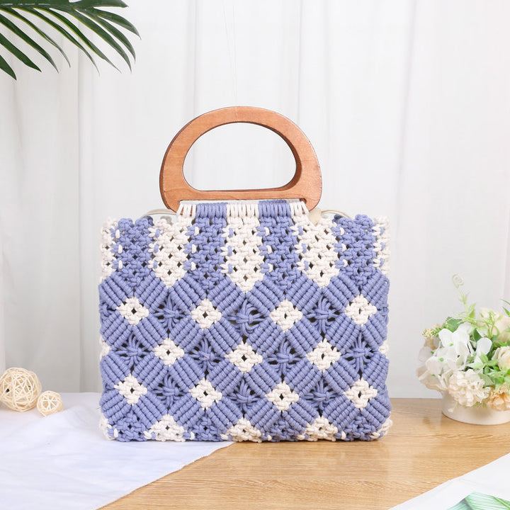 Hand-knotted Macrame Bag Bowlift