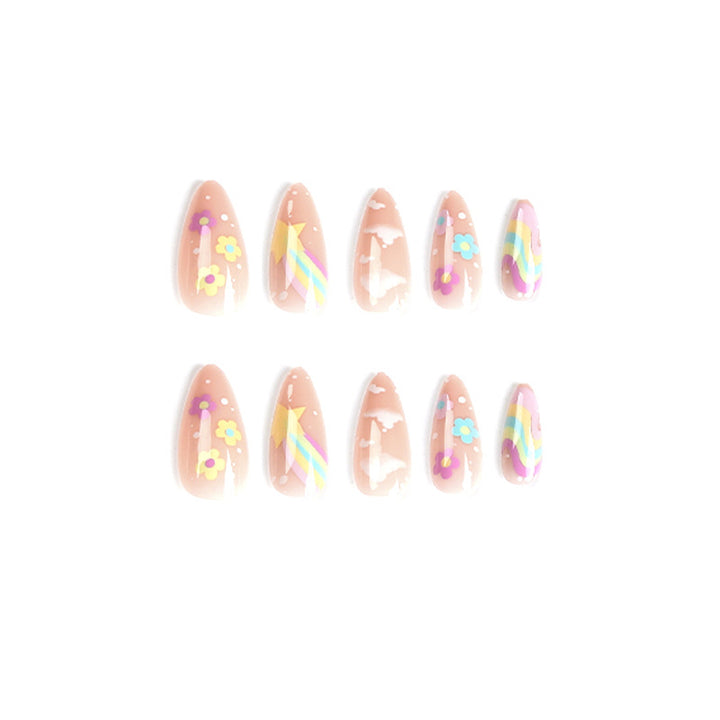 Artful nail art with cheerful designs and colorful accents Bowlift