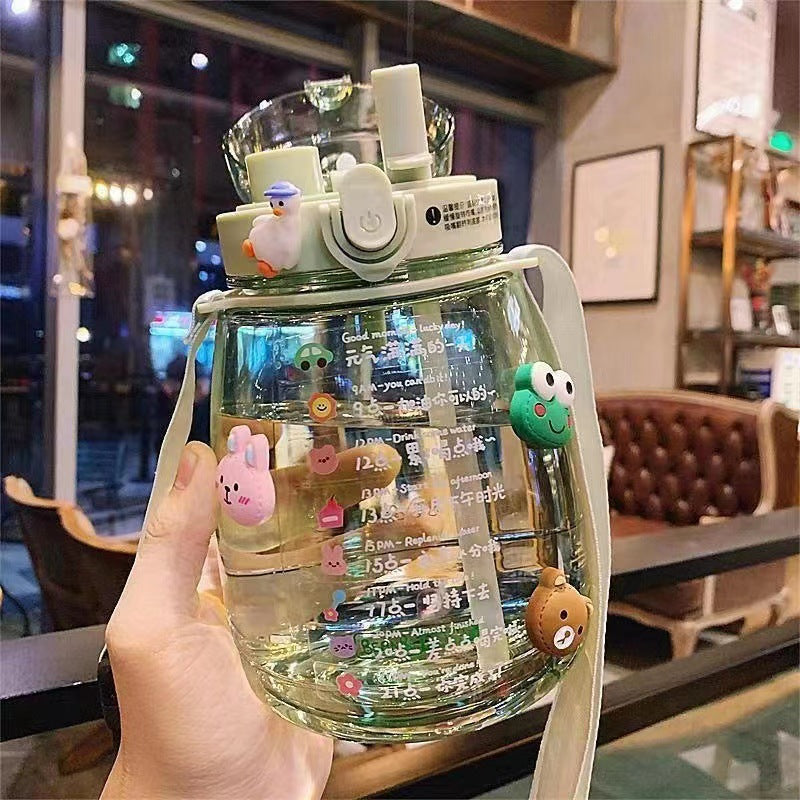 Ladies Playful Water Bottle with Animal Design Bowlift