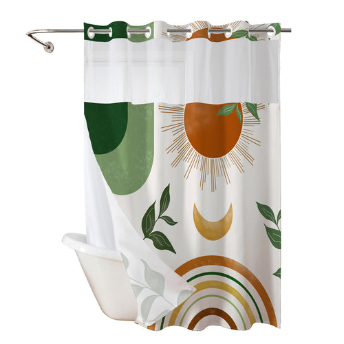 Decorative Shower Curtain Bowlift