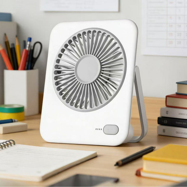 Women portable USB desk fan with adjustable tilt Bowlift