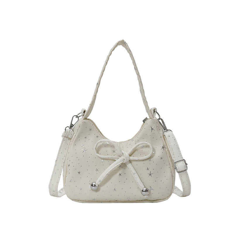 WoDecorative Star-Patterned Hobo Bag Bowlift