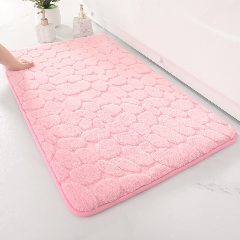 Pebble-Texture Memory Foam Bath Mat