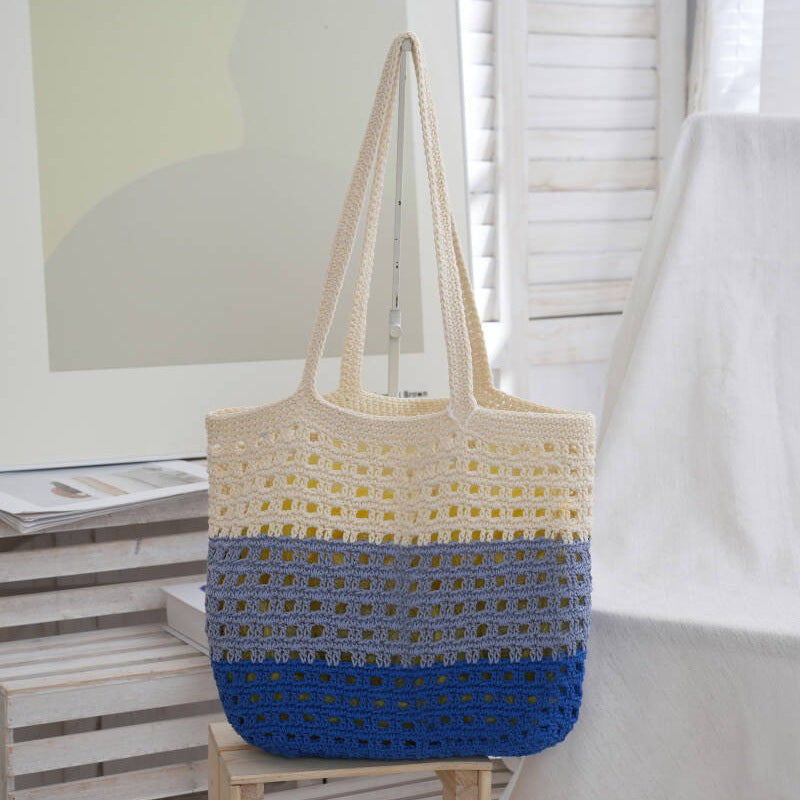 Handmade straw bag with cute tag Bowlift