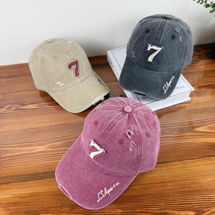 Men's Distressed Vintage Baseball Cap Bowlift