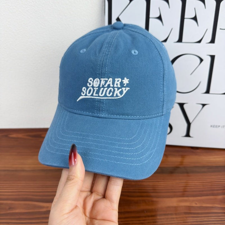 Men's Casual Adjustable Logo Cap Bowlift