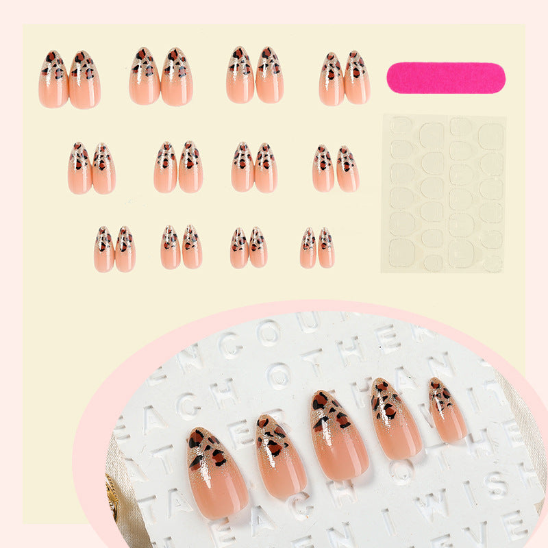 Creative Nail Art Set with Leopard Pattern Bowlift