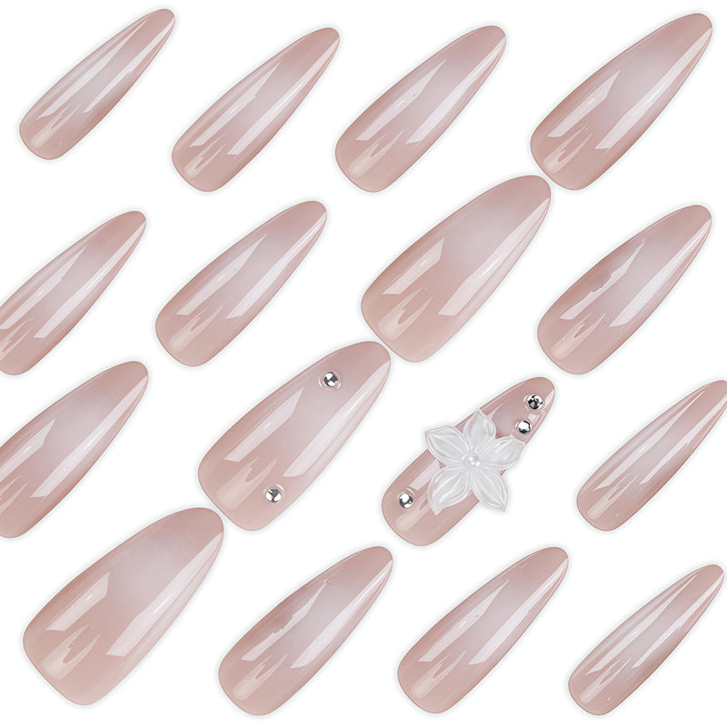 Premium Floral Embellished Stiletto Nail Set Bowlift