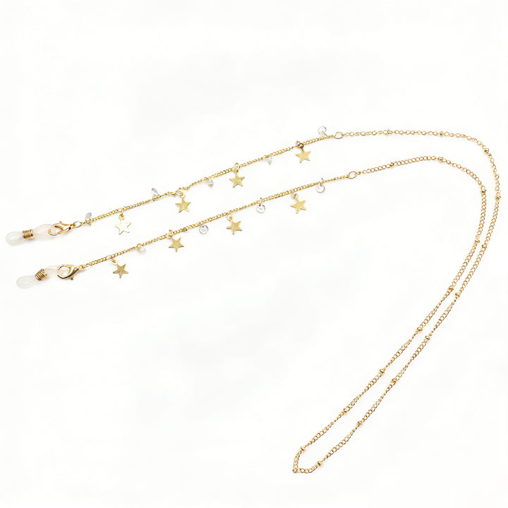Cross-Embellished Eyewear Chain Bowlift