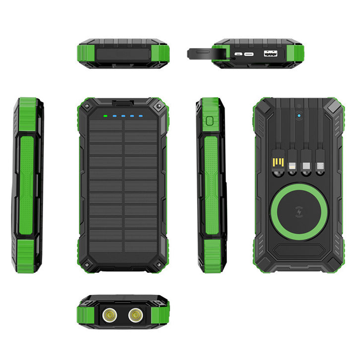Solar Powerbank With Integrated LED Light Bowlift