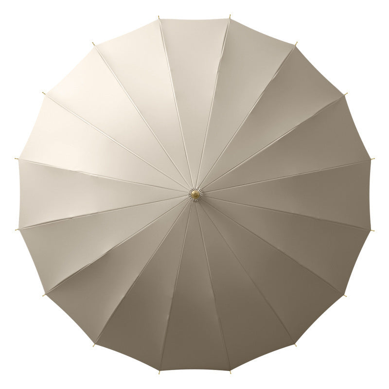 Ladies elegant and windproof folding umbrella with ergonomic handle Bowlift