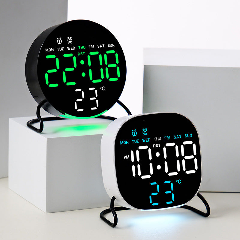 Digital Multi-Function Alarm Clock with Large LED Display Bowlift