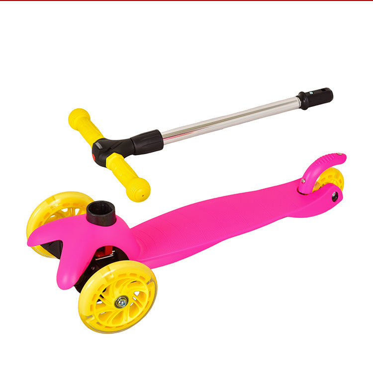Smooth-Riding Lean-to-Steer Kickboard Scooter Bowlift