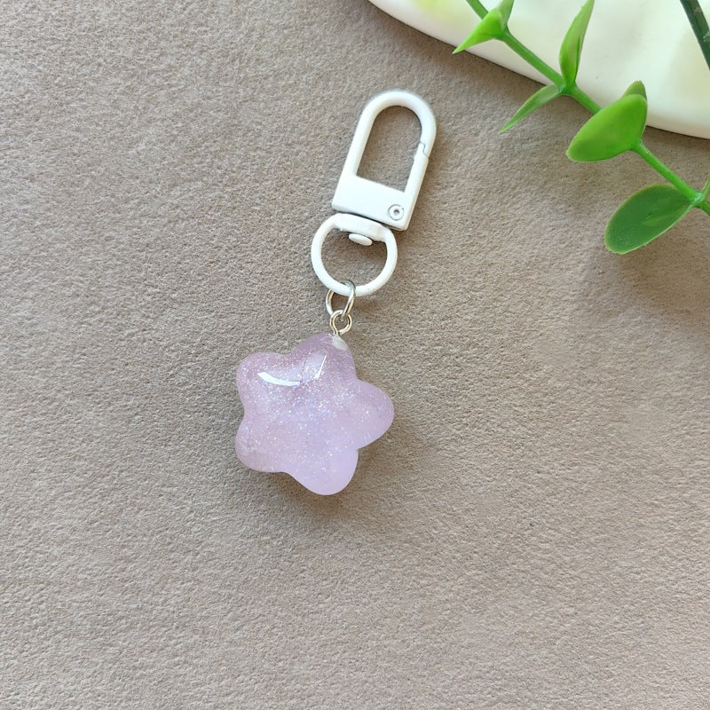 Keychain with Radiant Heart Bowlift