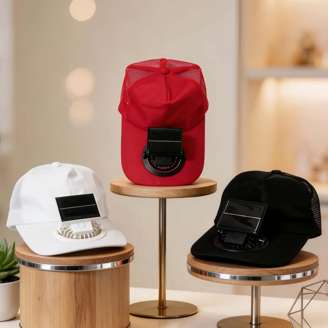 Ladies Cooling Sun Hat with Integrated Fan Bowlift