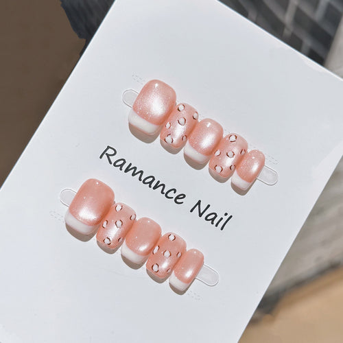 Elegant Press-On Nail Art Set Bowlift