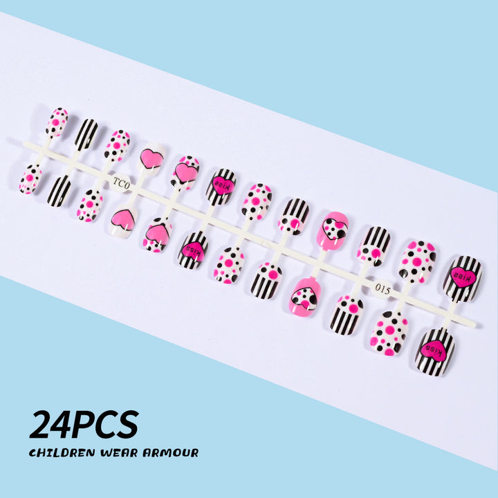 Children's Fun-Themed Press-On Nail Set Bowlift