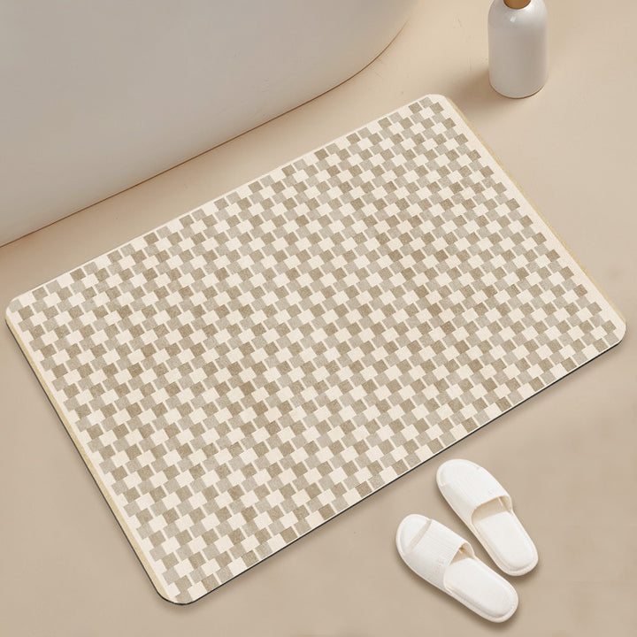 Unisex Stylish Geometric Pattern Bath Mat Bowlift