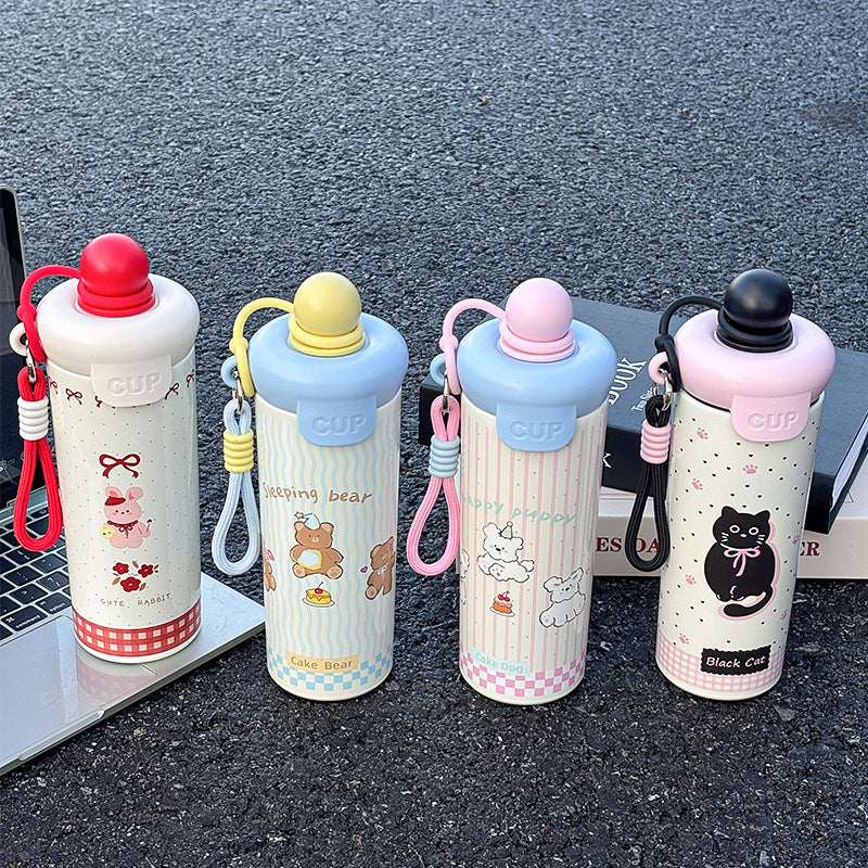 Ladies funny cat water bottle Bowlift