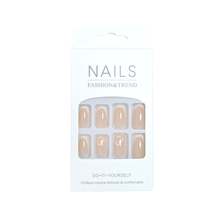 Artistic Heart Design Press-On Nails Bowlift