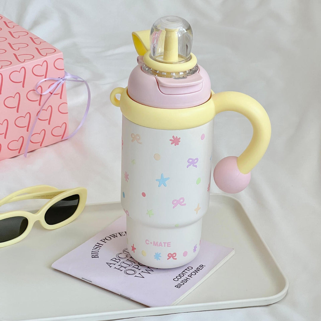 Women Insulated Drinking Bottle with Creative Components Bowlift
