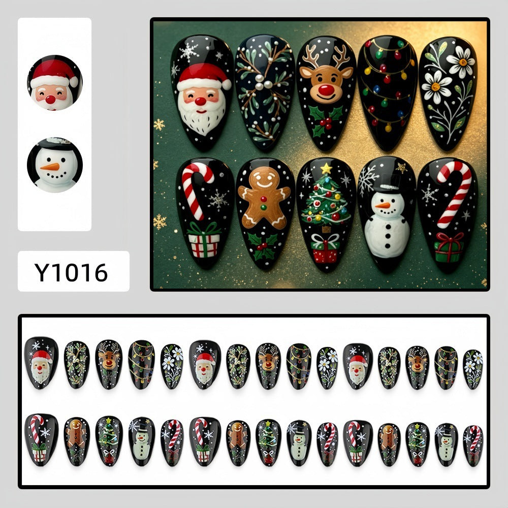 Artificial Nails in Modern Tribal Design Bowlift