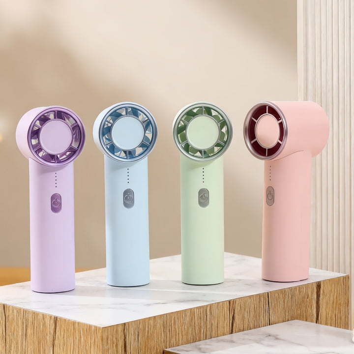 Women's Portable Handheld Fan with USB Charging Function and Flexible Design Bowlift