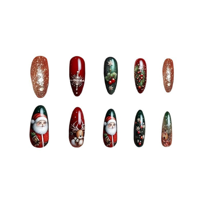 Holiday Themed Decorative Nail Art Bowlift
