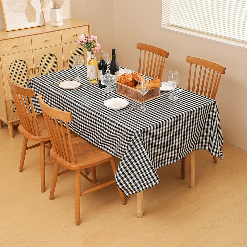 Gingham Check Tablecloth