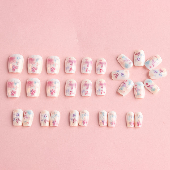 Artistic Floral Nail Art Set Bowlift