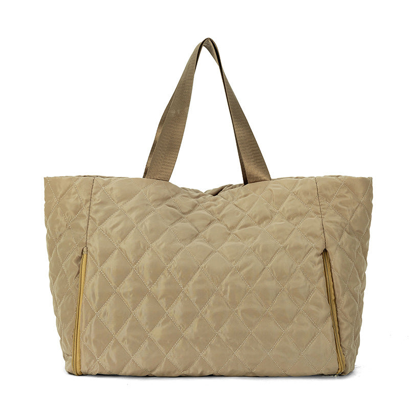Spacious Quilted All-Purpose Tote Bag Bowlift