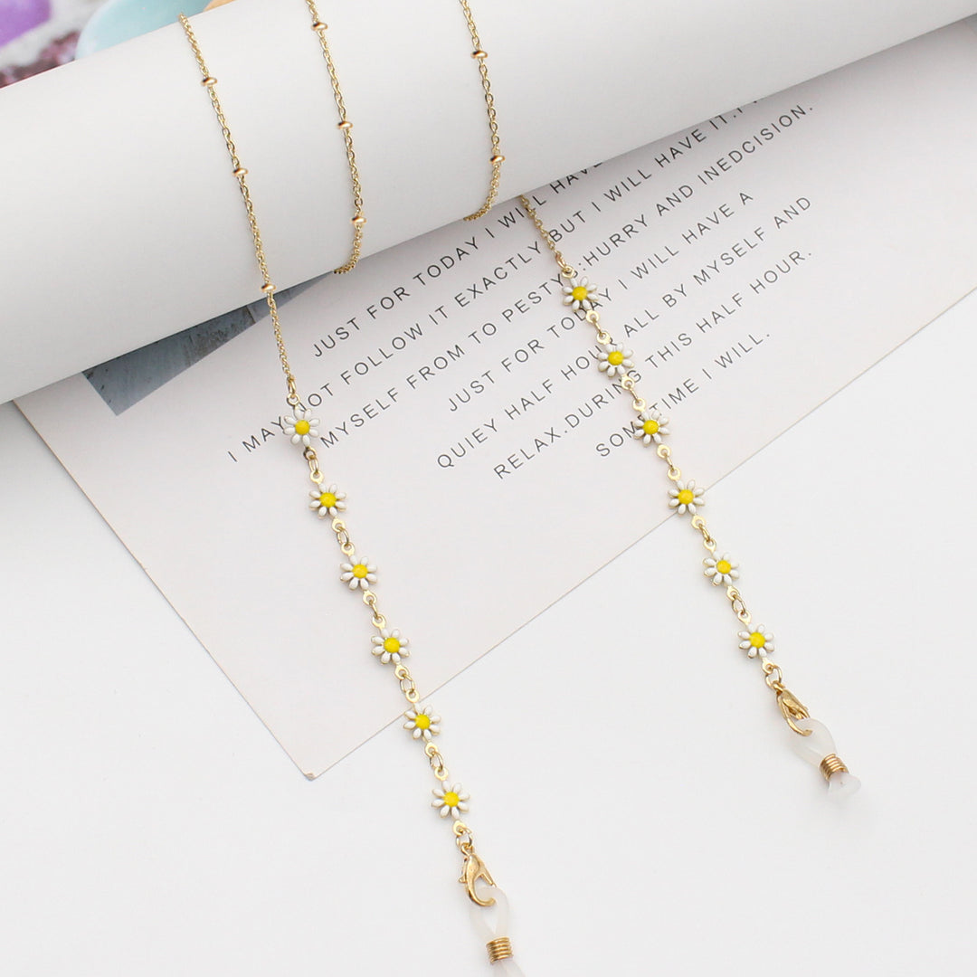 Floral Themed Eyewear Chain Bowlift