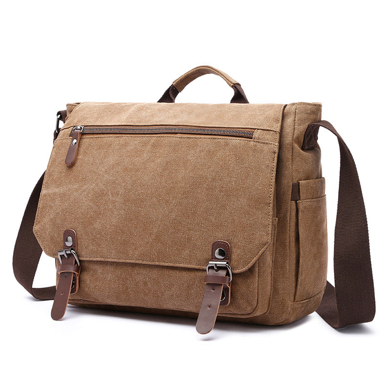 Trendy Canvas Shoulder Bag Bowlift