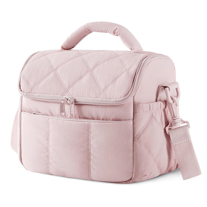 Elegant cosmetic bag with practical carrying handle Bowlift
