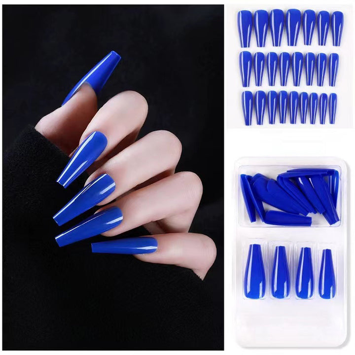Acrylic nail set with elegant long tips and high gloss finish Bowlift