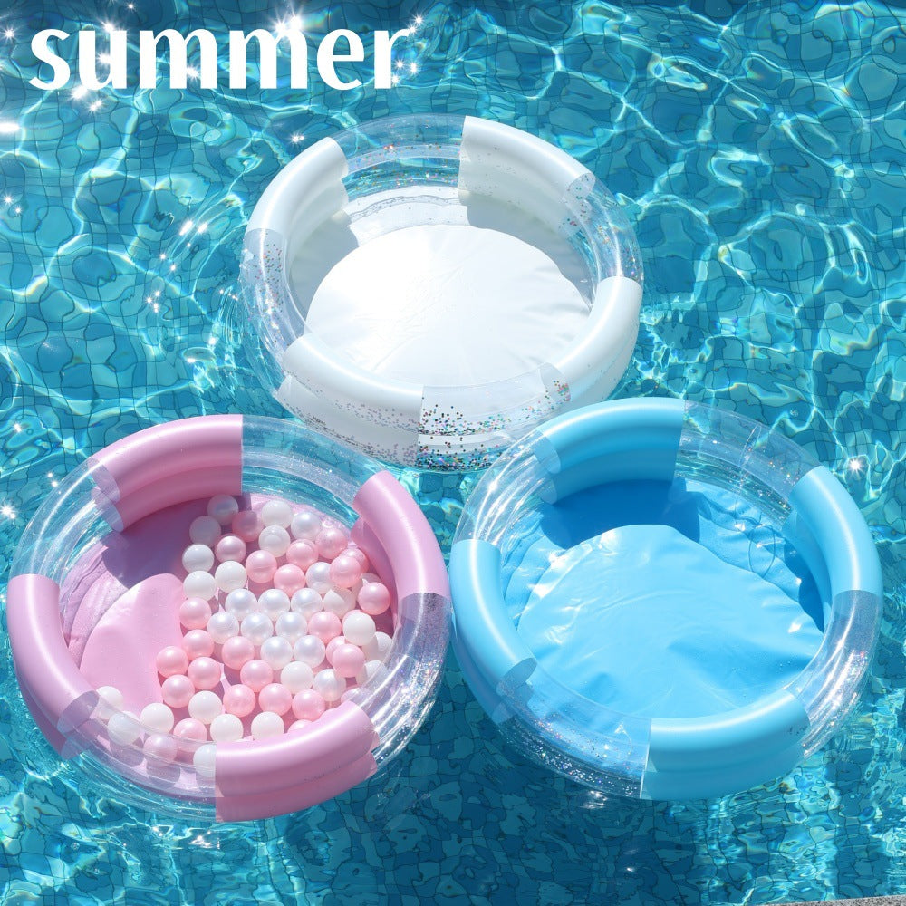 Mermaid-Themed Inflatable Pool Ring Bowlift