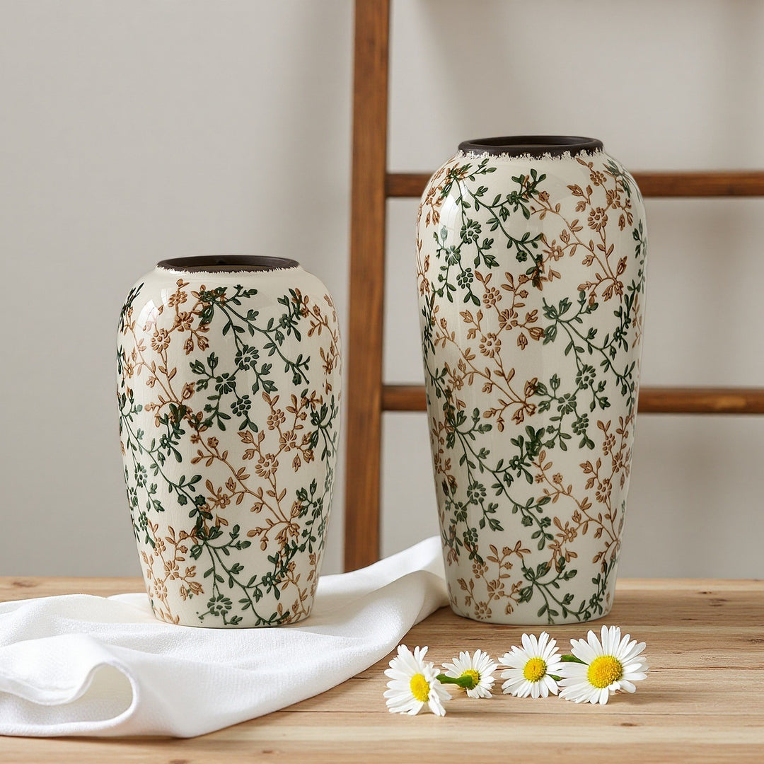 Floral ceramic vase Bowlift