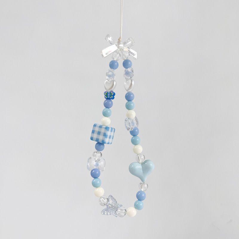 Delicate Butterfly Beaded Phone Charm Bowlift