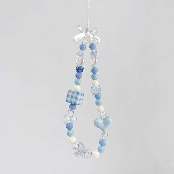 Delicate Butterfly Beaded Phone Charm Bowlift